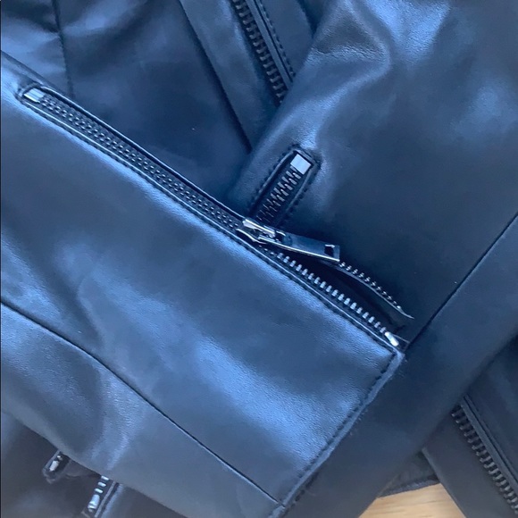 Reiss lamb leather moto jacket size US 4 - Picture 4 of 4